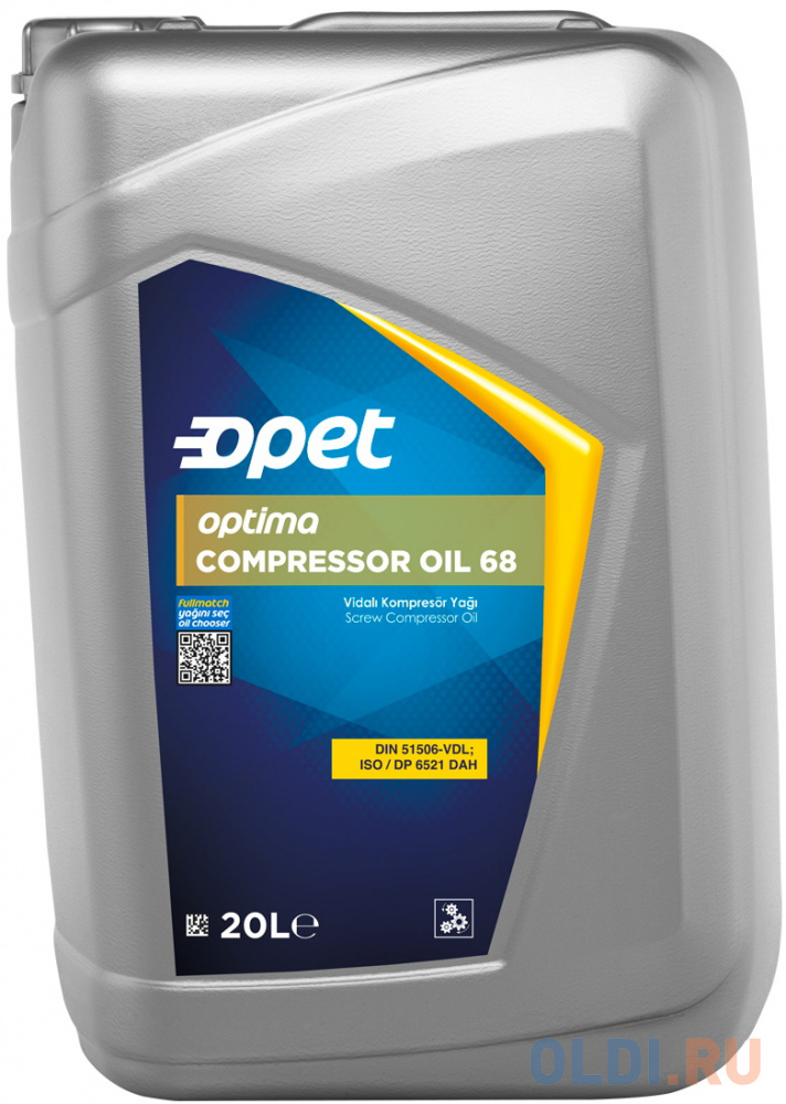 602084064 OPET Компрессорное масло OPTIMA COMPRESSOR OIL 68 (20л)