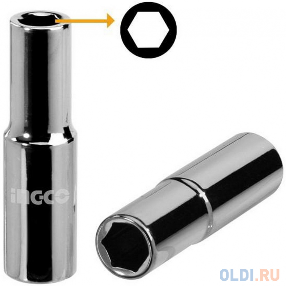 Головка шестигранная глубокая 1/2" INGCO HHAST12103L