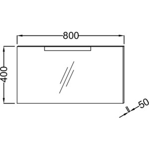 Зеркало Jacob Delafon Stillness 80x40 см (EB2007-NF)