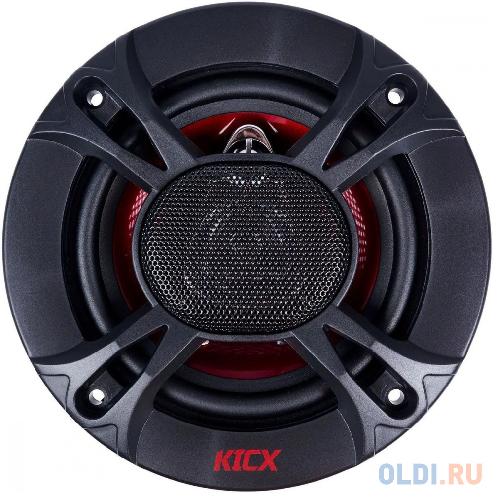 Колонки автомобильные Kicx SP 133 100Вт 89дБ 4Ом 13см (5дюйм) (ком.:2кол.) коаксиальные трехполосные