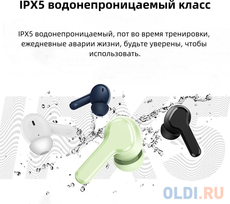 Гарнитура внутриканальные Realme Buds T110 белый беспроводные bluetooth в ушной раковине (631206000038)