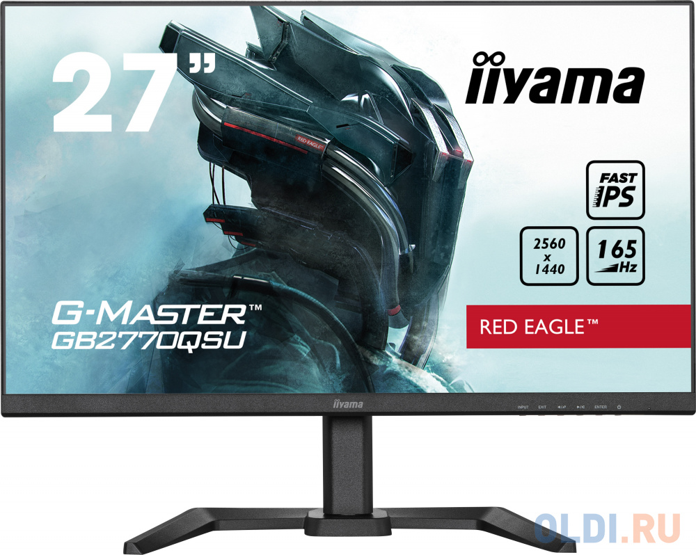 Монитор LCD 27'' [16:9] 2560х1440(WQHD) IPS, nonGLARE, 165 Hz, 400cd/m2, H178°/V178°, 1000:1, 80M:1, 16.7M, 0,5 ms, HDMI, DP, USB-Hub, Heigh