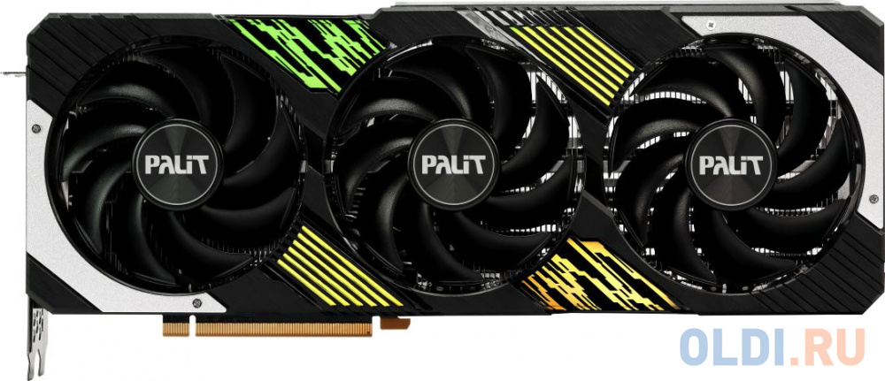 Видеокарта Palit PCI-E 4.0 RTX4070Ti SUPER GAMINGPRO OC NVIDIA GeForce RTX 4070TI Super 16Gb 256bit GDDR6X 2340/21000 HDMIx1 DPx3 HDCP Ret