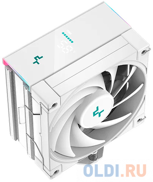 DEEPCOOL AK400 DIGITAL WH LGA1700/1200/115X/AM5/AM4 (18шт/кор, TDP 260W, PWM, Fan 120mm, 4 тепл. трубки, ARGB, белый) RET