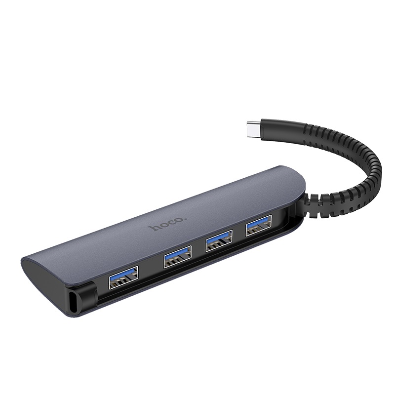 USB-концентратор Hoco HB12 USB Type-C - 4xUSB 3.0 Grey 6931474716651 в Москвe