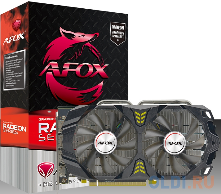 Видеокарта Afox RX580 8GB GDDR5 256Bit 3xDP HDMI 2FAN RTL