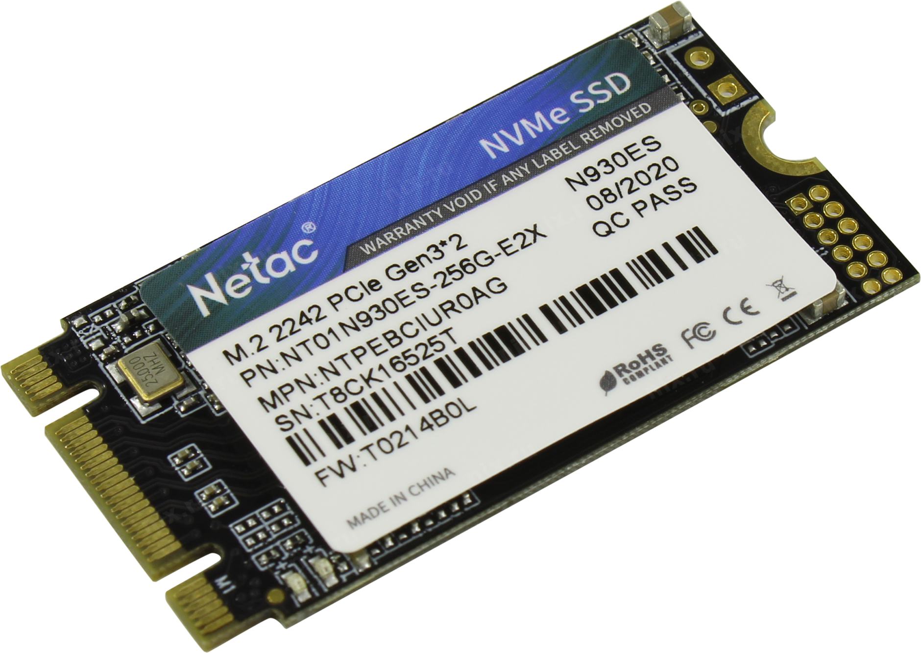 Накопитель SSD Netac N930ES Series 256Gb (NT01N930ES-256G-E2X)