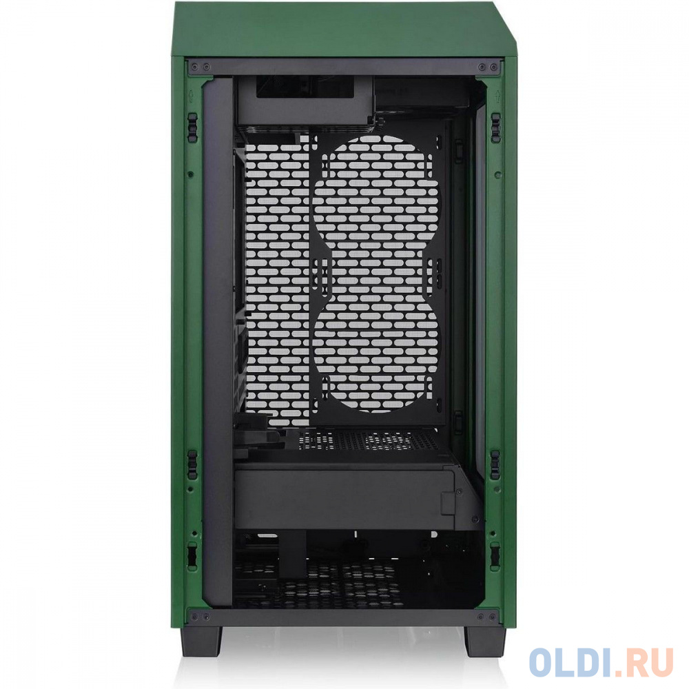 Корпус Thermaltake The Tower 200 Racing Green /Racing Green/Win/SPCC/Tempered Glass*1/CT140 Fan*2/Color Box в Москвe