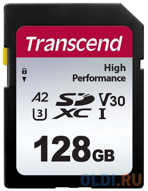 Флеш-накопитель Transcend Карта памяти Transcend 128GB SD Card UHS-I U3 A2