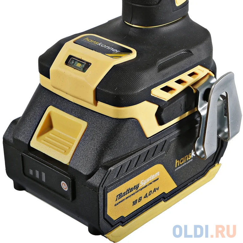 Hanskonner Аккумуляторный шуруповерт 1BatterySystem HCD18165BLI