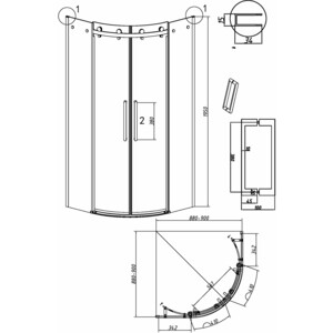 Душевой уголок Grossman Classic 100x100 прозрачный, хром (301.K33.04.1010.10.00) в Москвe