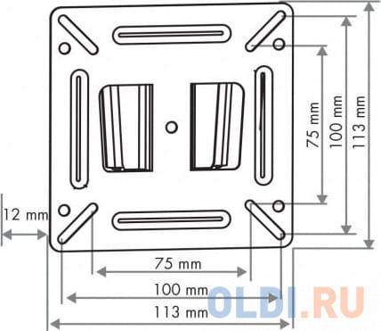 Arm Media LCD-01 черный 15"-32" макс.15кг настенный фиксированный