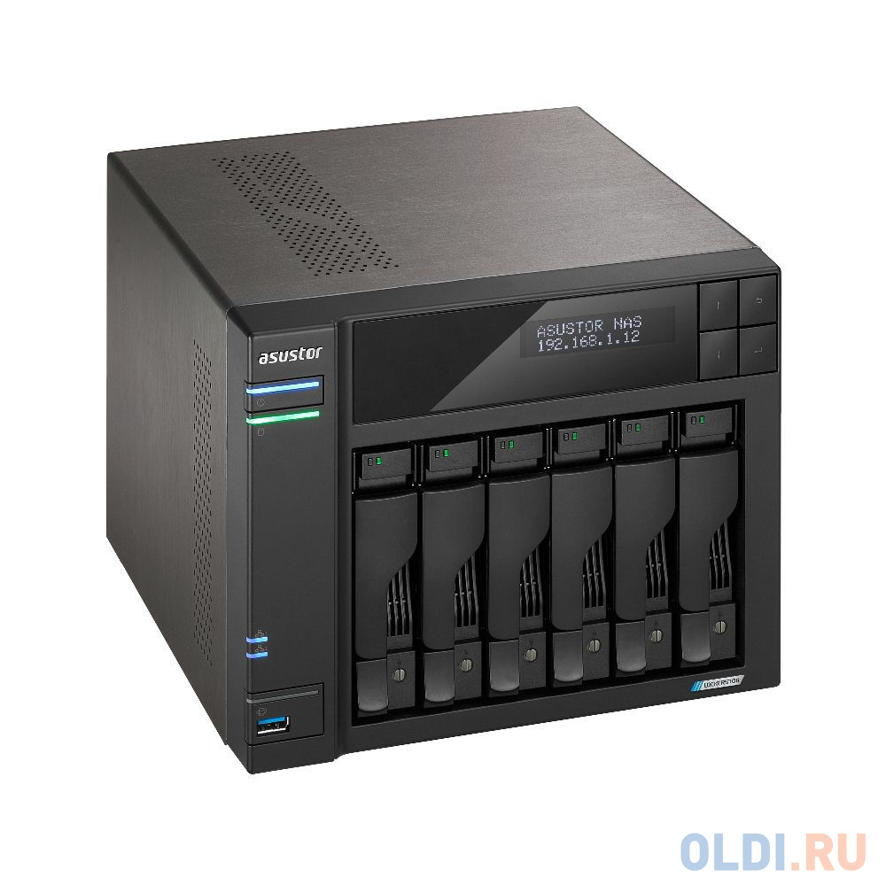 ASUSTOR AS6706T 6-Bay NAS/Media player/Intel Celeron N5105 2.0GHz up to 2.9GHz, 8GB SO-DIMM DDR4, noHDD(HDD,SSD),2xUSB3.2,HDMI ; 90IX01N1-BW3S60