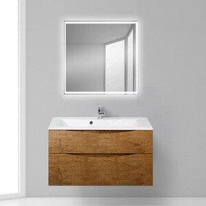 Тумба с раковиной BelBagno Marino-H60 100 rovere nature (MARINO-H60-1000-2C-SO-RN-P, BB1000/445-LV-MR-PR)