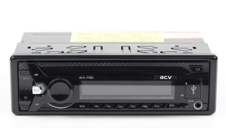 Автомагнитола ACV AVS-1718G, 1 DIN, 4x45 Вт, USB, черный