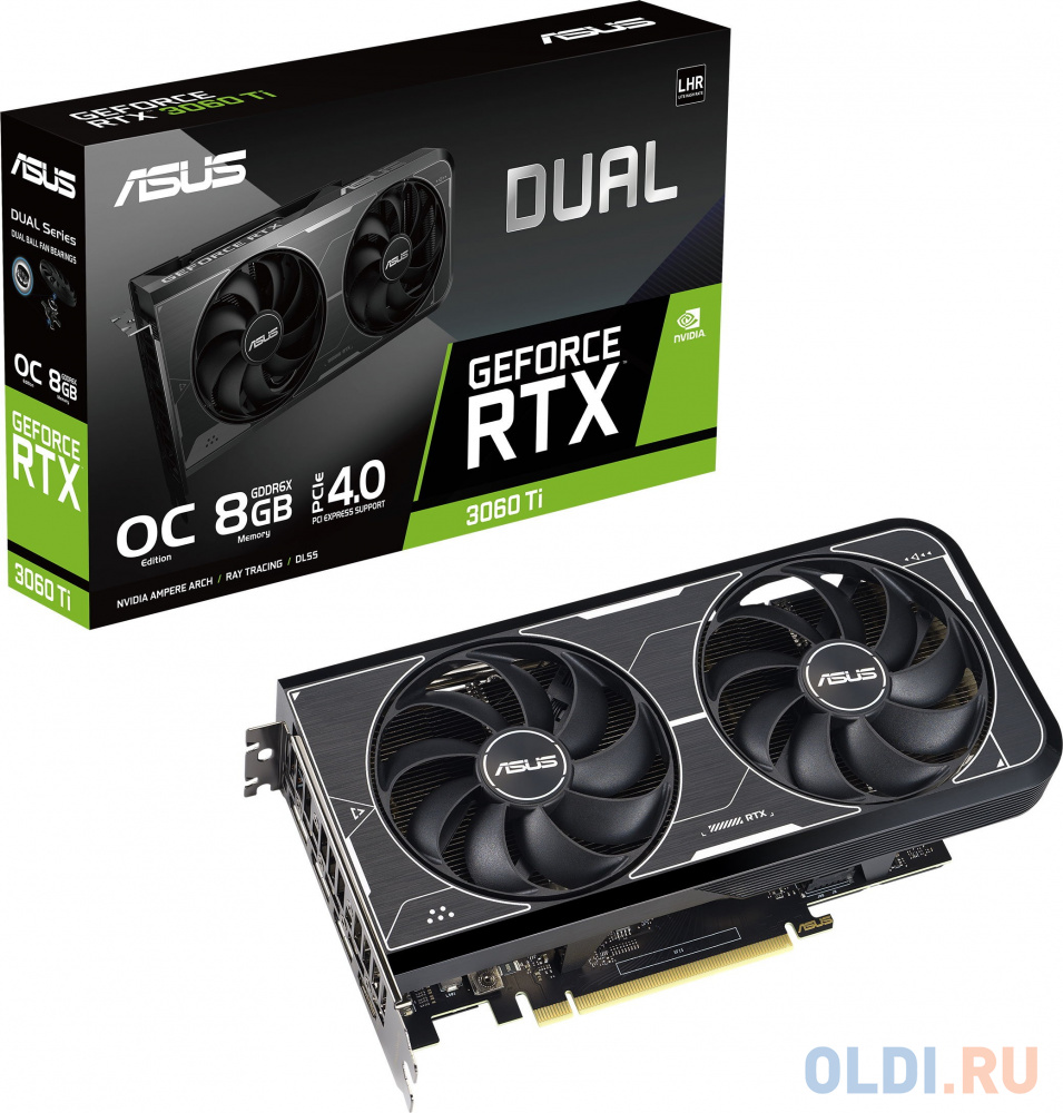 Видеокарта ASUS nVidia GeForce RTX 3060 Ti Dual OC 8192Mb в Москвe