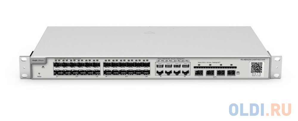 Reyee 24-Port SFP L2 Managed Switch, 24  SFP Slots, 8 Gigabit RJ45 Combo Ports, 4 *10G SFP+ Slots, 19-inch Rack-mountable Steel Case в Москвe