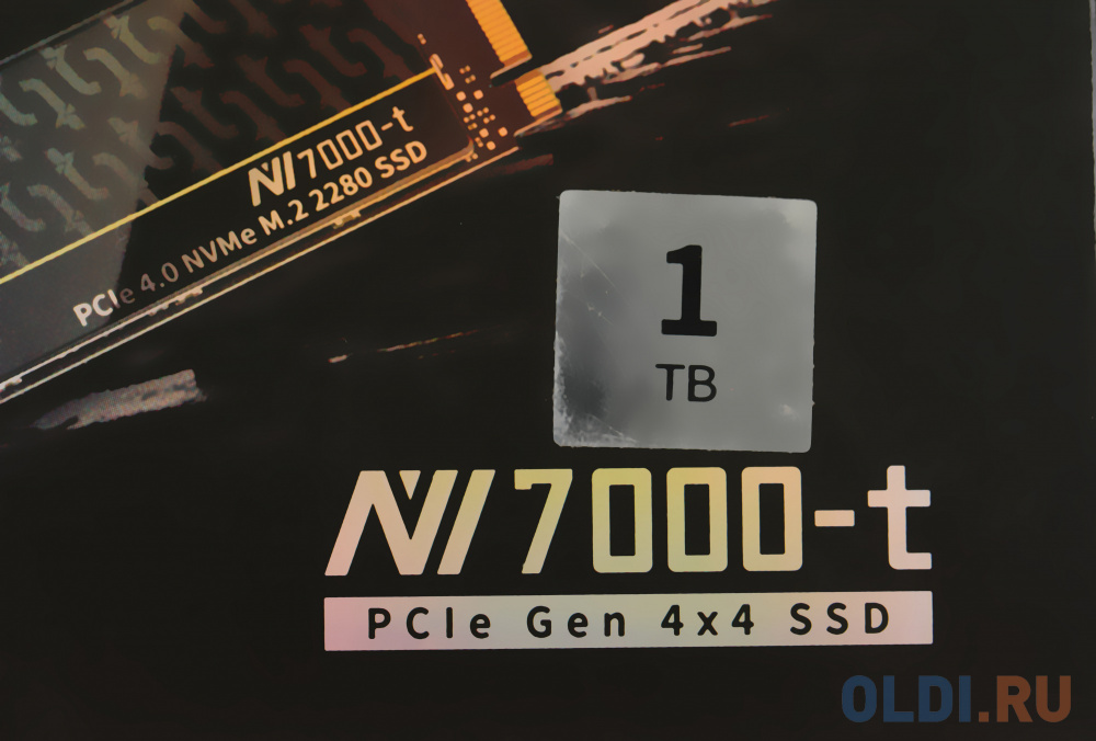 Твердотельный накопитель SSD M.2 Netac 1.0Tb NV7000-t Series <NT01NV7000t-1T0-E4X> Retail (PCI-E 4.0 x4, up to 7300/6600MBs, 3D NAND, 640TBW, NV в Москвe