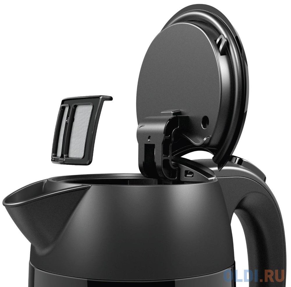 Чайник электрический Bosch TWK3P423 1.7л. 2400Вт черный (корпус: нержавеющая сталь)
