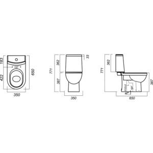 Унитаз-компакт Sanita luxe Next SL DM Slim с сиденьем микролифт Click Up (WC.CC/Next/2-SlimDM/WHT.G/S1)