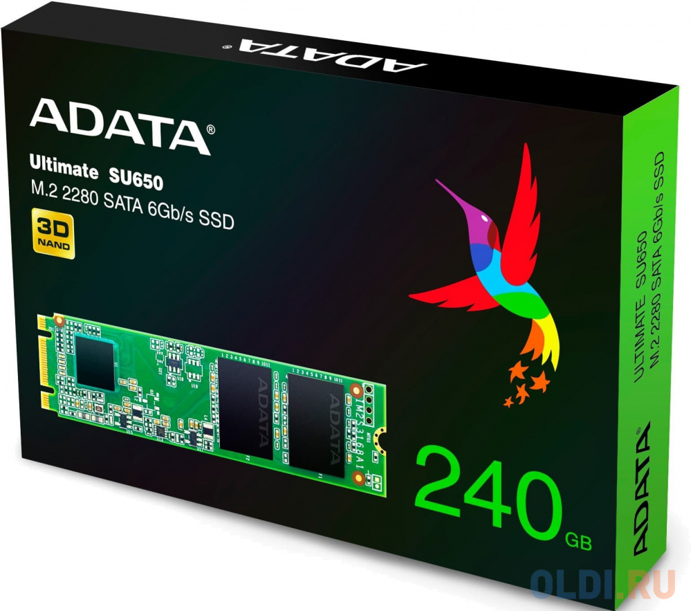 Накопитель SSD A-Data SATA III 240Gb ASU650NS38-240GT-B Ultimate SU650 M.2 2280 в Москвe