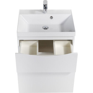 Тумба с раковиной BelBagno Marino-H60 60 bianco lucido (MARINO-H60-600-2C-SO-BL-P, BB600/450-LV-MR-AST)