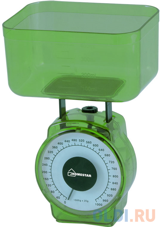 Весы кухонные механические HOMESTAR HS-3004М,зеленый