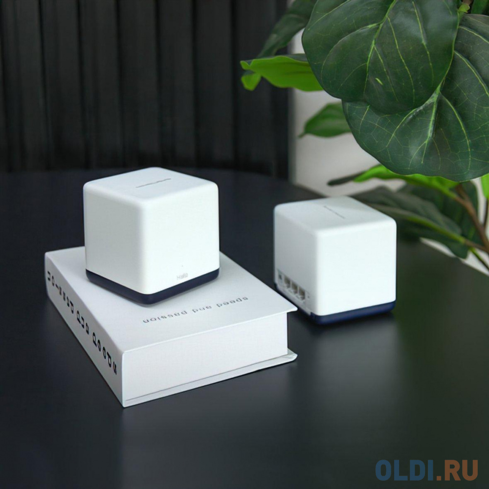 Бесшовный Mesh роутер Mercusys Halo H50G(2-pack) AC1900 10/100/1000BASE-TX белый (упак.:2шт) в Москвe