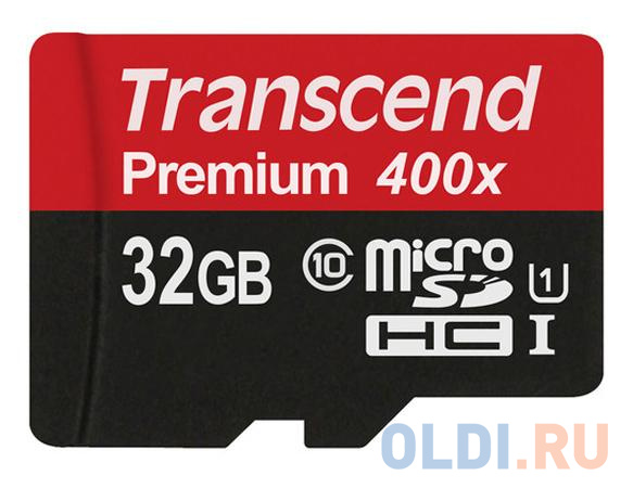 Карта памяти MicroSDHC 32GB Transcend UHS-I U1 (TS32GUSDCU1) в Москвe