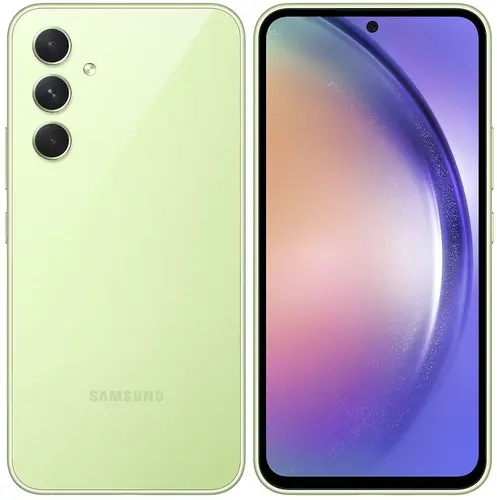 Смартфон Samsung Galaxy A54 5G, 6.6" 1080x2340 Super AMOLED, Samsung Exynos 1380, 8Gb RAM, 256Gb, 3G/4G/5G, NFC, Wi-Fi, BT, 3xCam, 2-Sim, 5000 мА⋅ч, USB Type-C, Android 13, зеленый (SM-A546ELGDAFC)