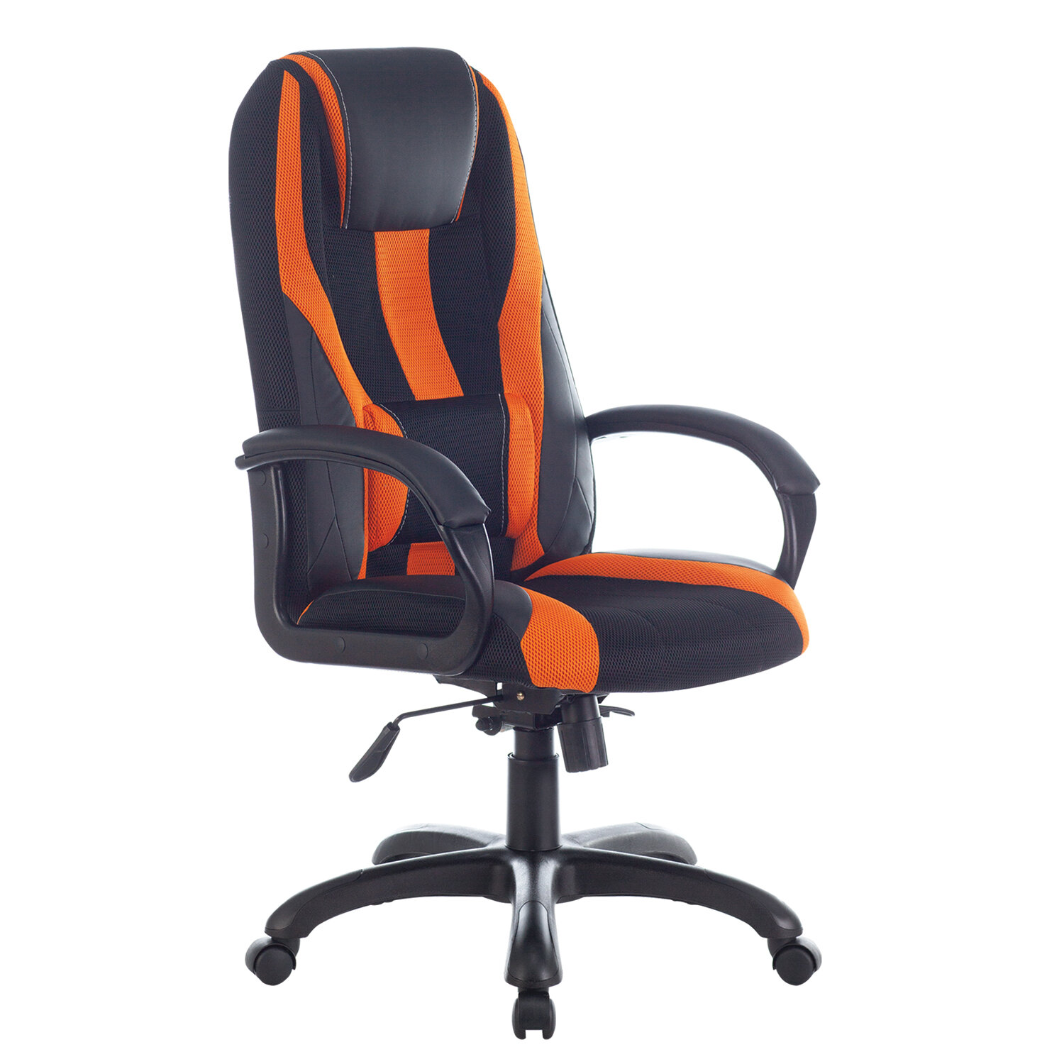 Кресло компьютерное BRABIX Premium Rapid GM-102 черное/оранжевое (532420)