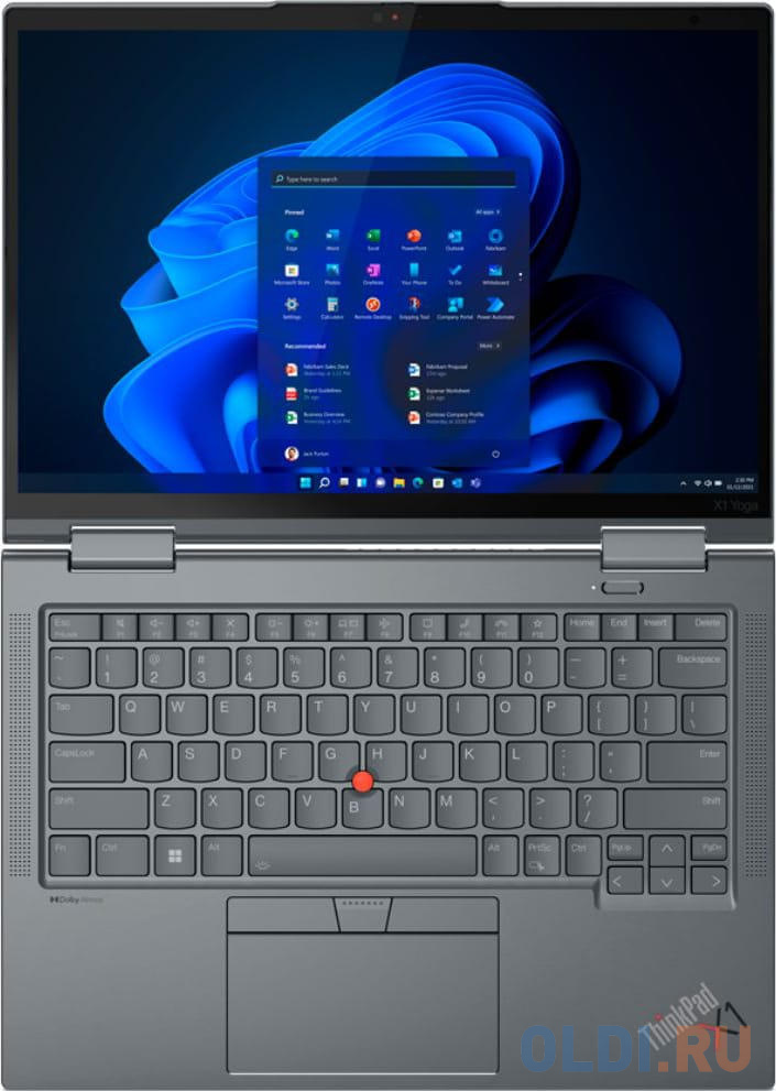 Ноутбук/ Lenovo ThinkPad X1 YOGA G8 14"(1920x1200 IPS (матовый))/Touch/Intel Core i7 1360P(2.2Ghz)/16384Mb/1024SSDGb/noDVD/Int:Intel Iris Xe Grap