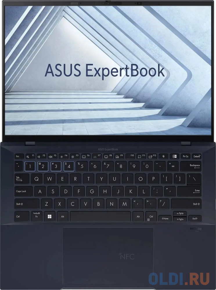 Ноутбук Asus ExpertBook B9 B9403CVAR-KM1218W Core 5 120U 16Gb SSD1Tb Intel Graphics 14" OLED WQXGA+ (2880x1800) Windows 11 Home black WiFi BT Cam в Москвe