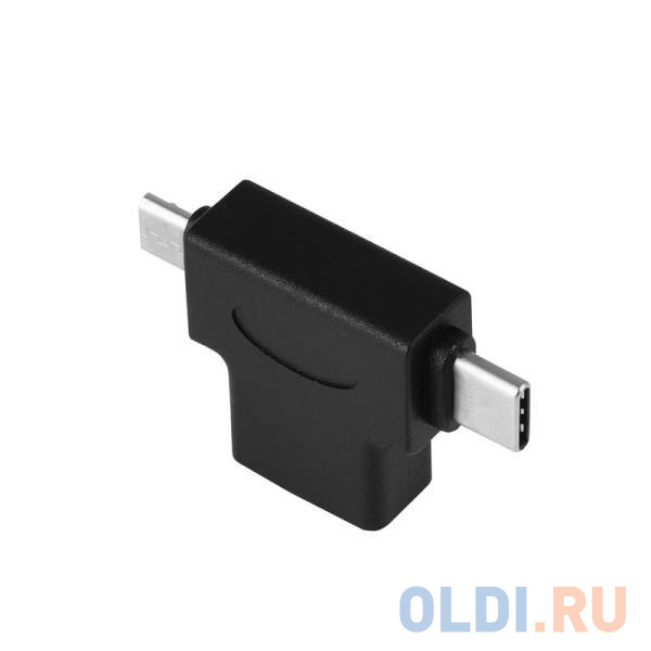 Переходник Type-C microUSB ORIENT UC-302 черный