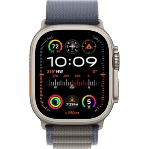 Смарт-часы Apple Watch Ultra 2 A2986 49мм OLED корп.титан Alpine loop рем.синий разм.брасл.: M (MREP3LW/A) в Москвe