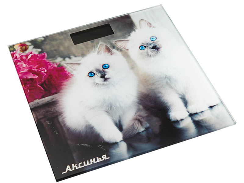 Весы напольные Аксинья КС-6003 Пушистые котята
