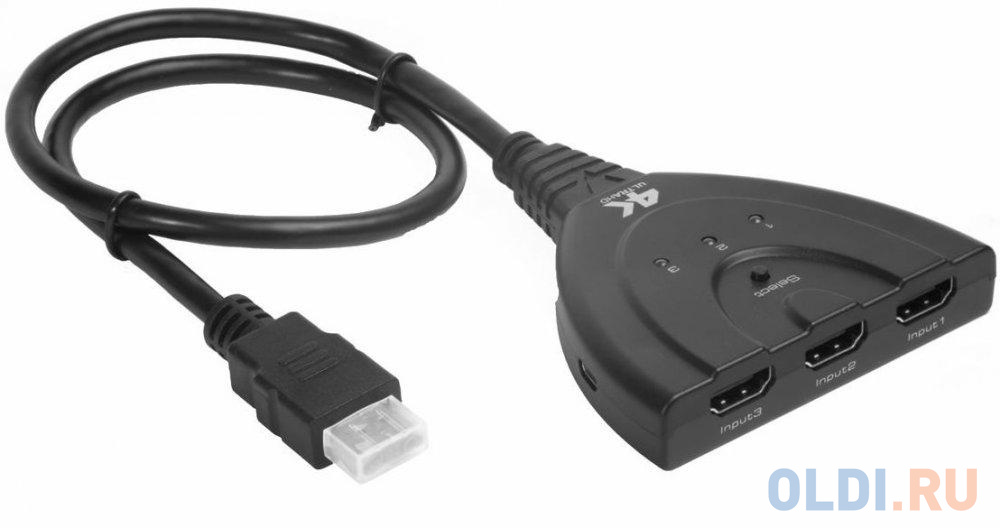 Greenconnect Переключатель HDMI 3 к 1 + USB port серия Greenline