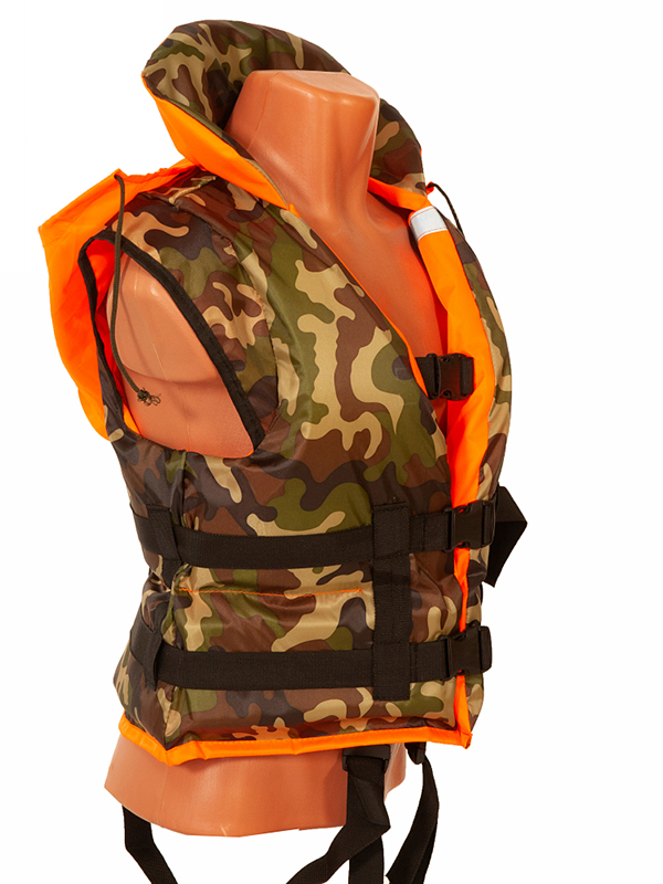 Спасательный жилет Ковчег Хобби двусторонний ТУ р.52-56 2XL-3XL Orange-Camouflage