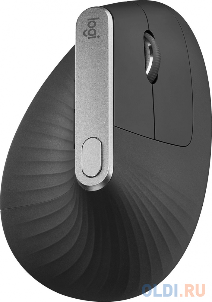 Мышь Logitech MX Vertical черный/серебристый оптическая (4000dpi) беспроводная BT/Radio USB (4but)