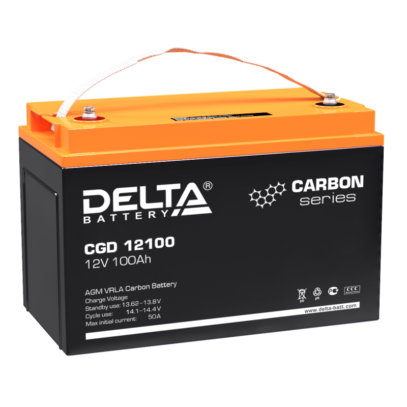 Аккумуляторная батарея для ИБП Delta CGD CGD 12100, 12V, 100Ah