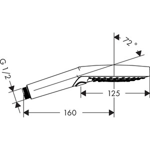 Ручной душ Hansgrohe Raindance Select S 120 3 режима (26530000)