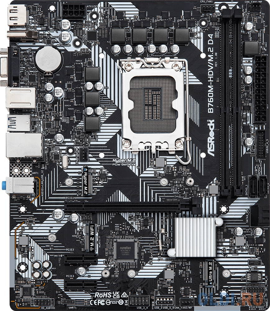 Материнская плата ASRock B760M-HDV/M.2 D4 90-MXBL40-A0UAYZ