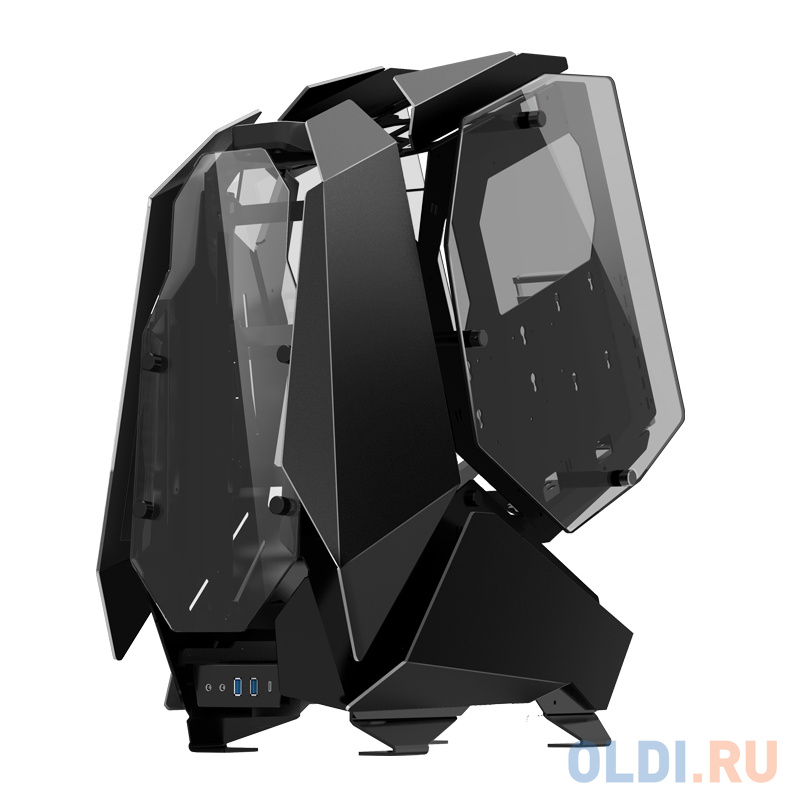 Корпус компьютерный ATX/ JONSBO MOD 5, Black, Mod Gaming ATX case, 2xU3.0+1xType-C, HD-Audio, 2.0 - 3.0mm aluminum alloy panel + 4mm tempered glass pa