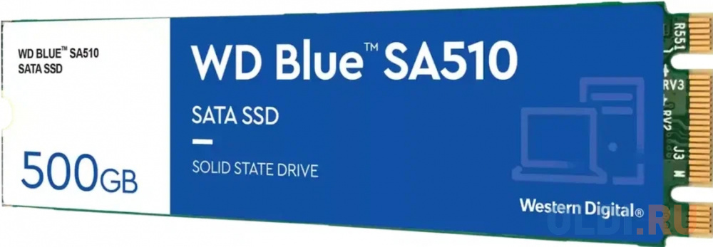 SSD накопитель Western Digital Blue SA510 500 Gb SATA-III WDS500G3B0B в Москвe