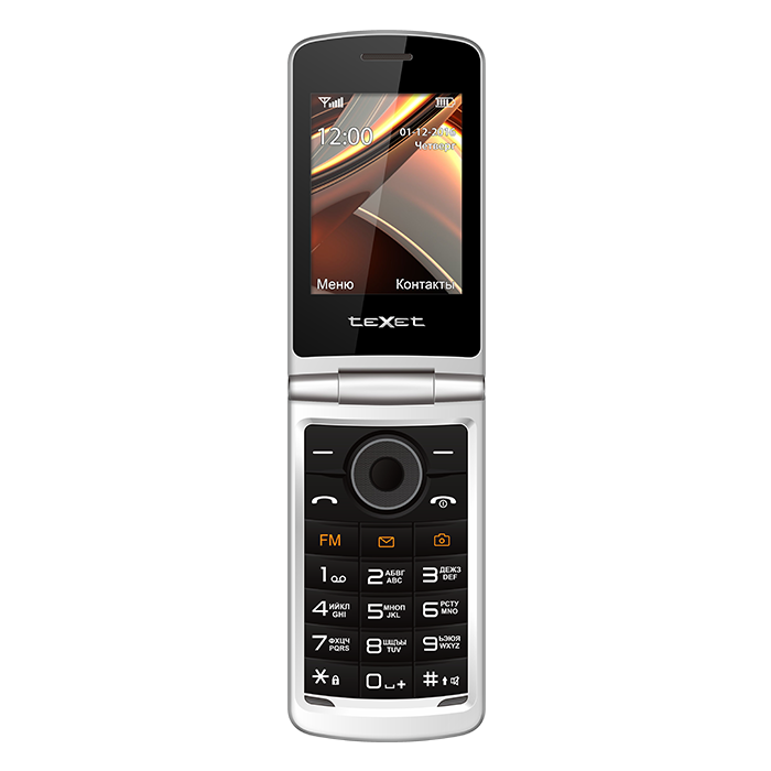 Мобильный телефон teXet TM-404, 2.8" TFT, 2-Sim, 800 мА·ч, micro-USB, красный