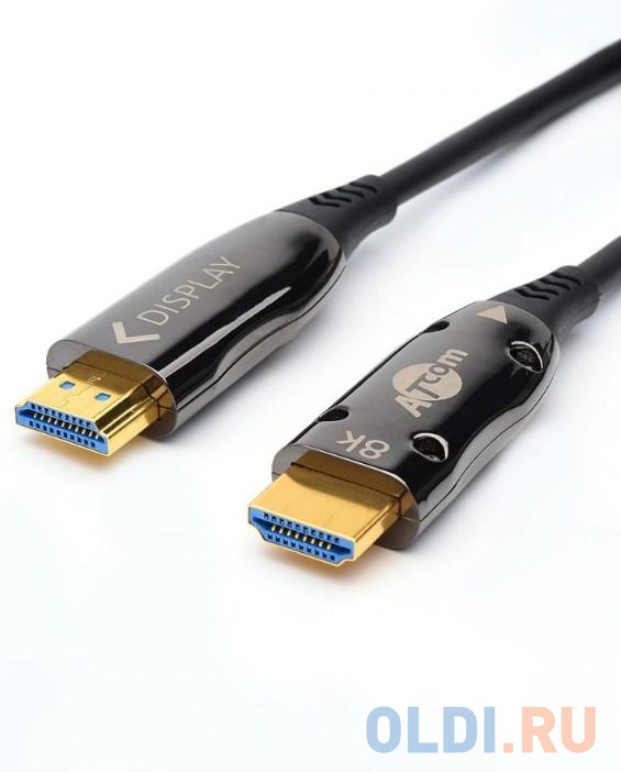 Кабель HDMI 10 м (HIGH speed, Metal gold,  Optical) 8K VER 2.1