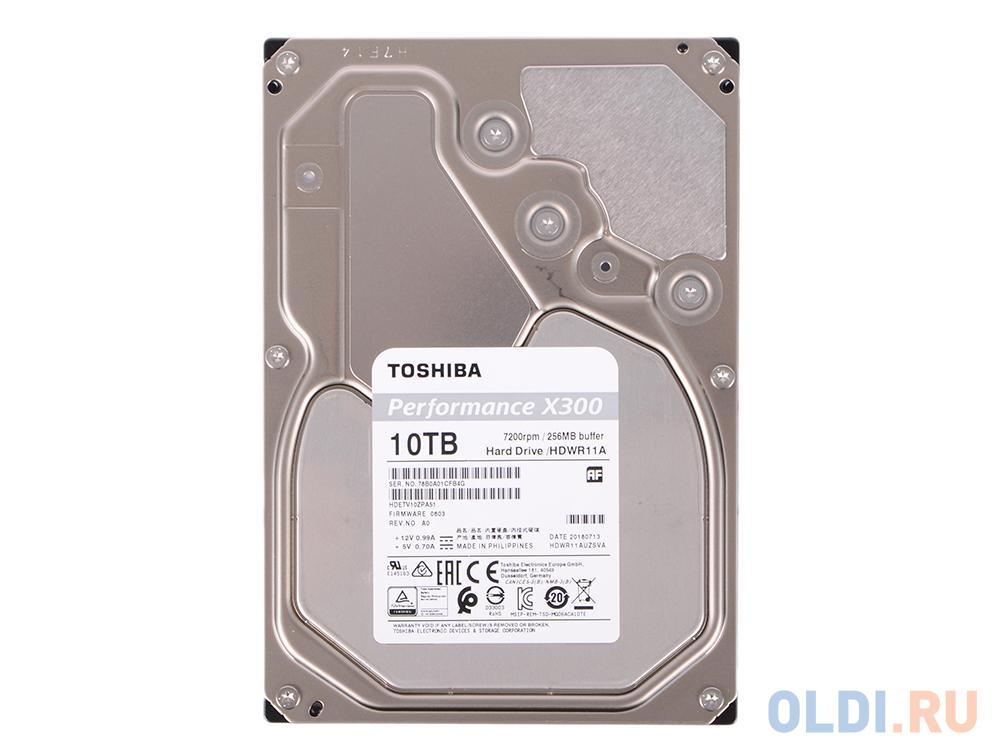 Жесткий диск Toshiba Performance X300 HDWR11AUZSVA 10 Tb