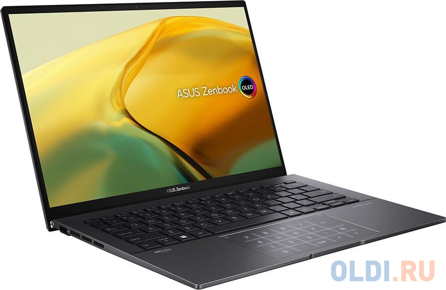 ASUS Zenbook 14 UM3402YA Ryzen 5 7430U 16Gb SSD 512Gb AMD Radeon Graphics 14 WQXGA IPS Cam 75Вт*ч No OS Черный UM3402YA-KP838 90NB0W95-M01JZ0