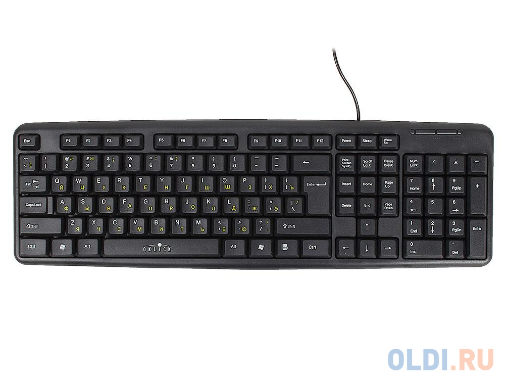 Клавиатура Oklick 130M black USB в Москвe