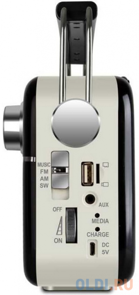 Радиоприёмник SVEN SRP-505 чёрный (4 Вт, FM/AM/SW, USB, SD/microSD, Bluetooth, 1200 мАч)